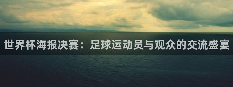 世界杯 直播：世界杯海报决赛：足球运动员与观众的交流盛宴