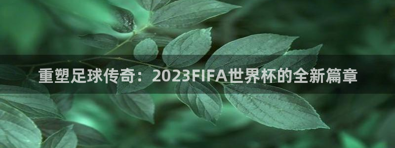 世界杯赛程2026：重塑足球传奇：2023FIFA世界杯的全新篇章